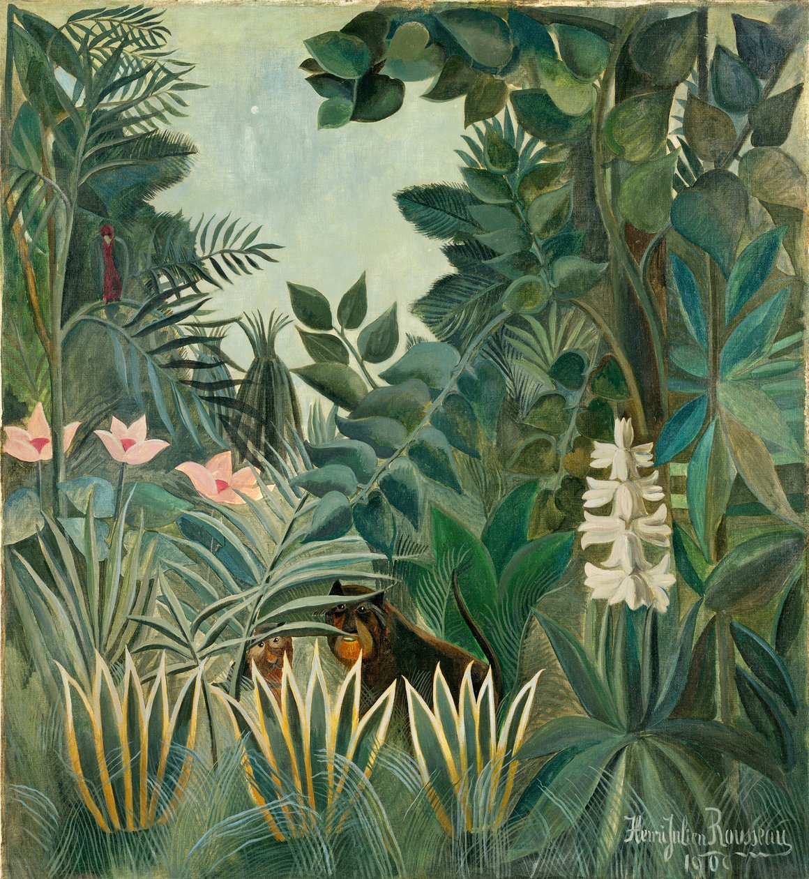 Der Äquatoriale Dschungel, 1909 von Henri Rousseau