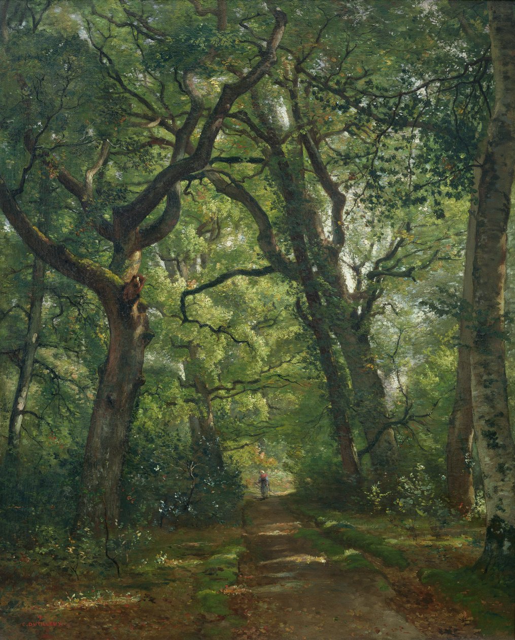 Pfad im Wald, 1864 von Henri Joseph Constant Dutilleux