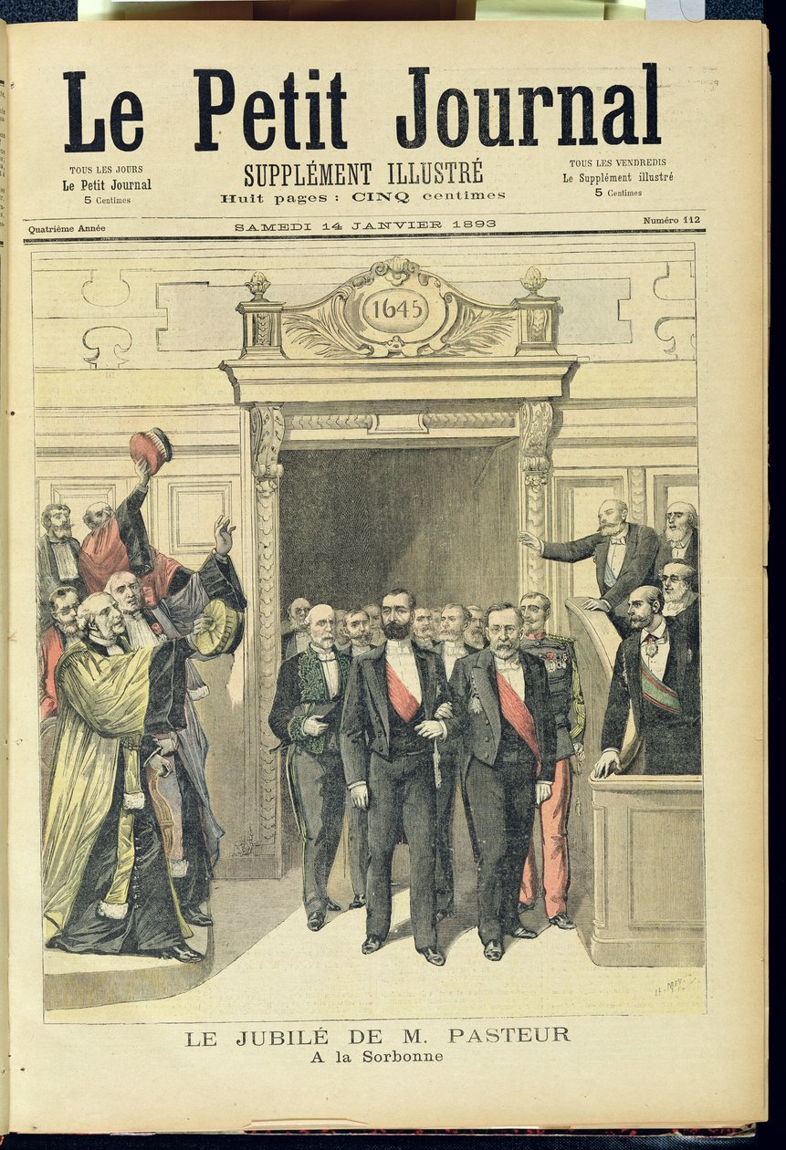 Das Jubiläum von Louis Pasteur (1822-95) an der Sorbonne, 27. Dezember 1892, aus 