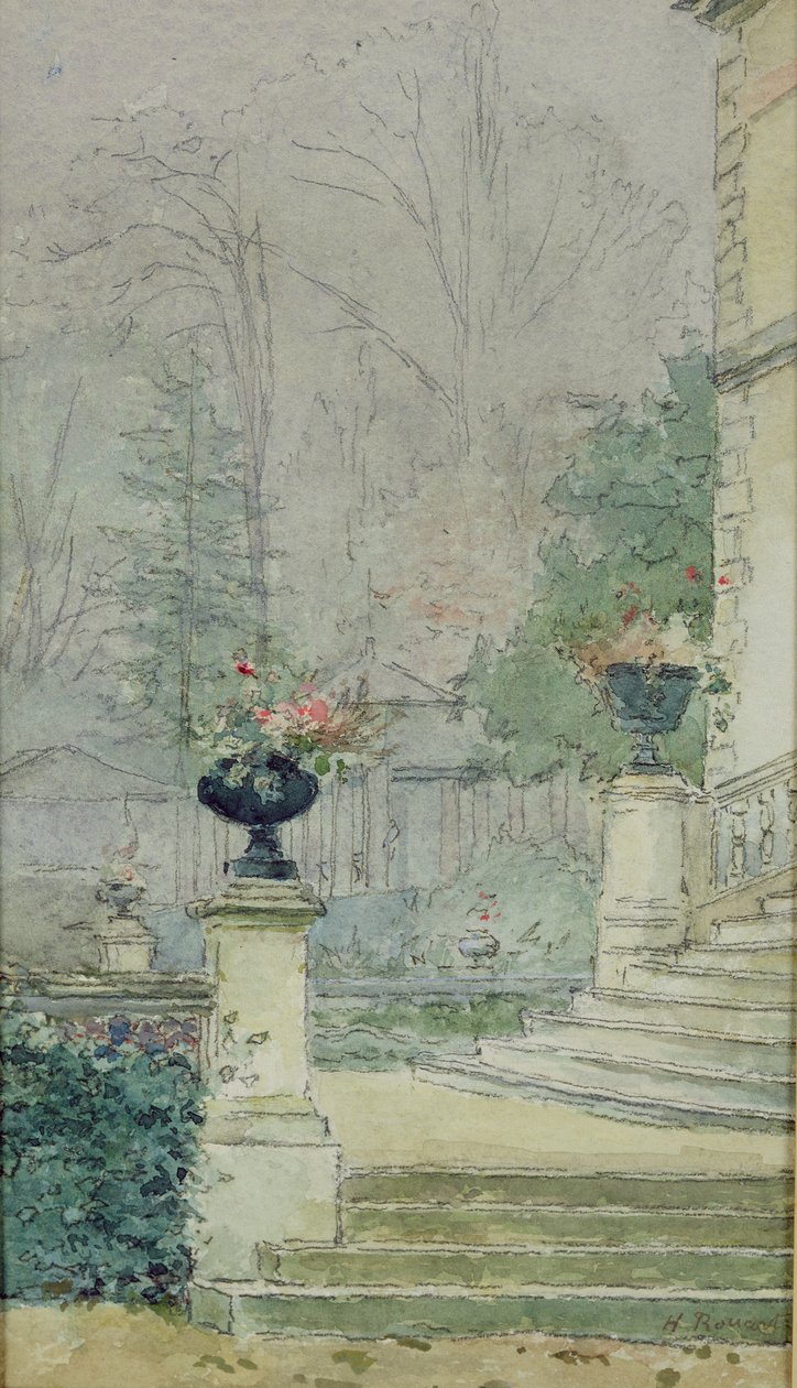 Die Stufen von Les Fourneaux in Melun von Henri Rouart