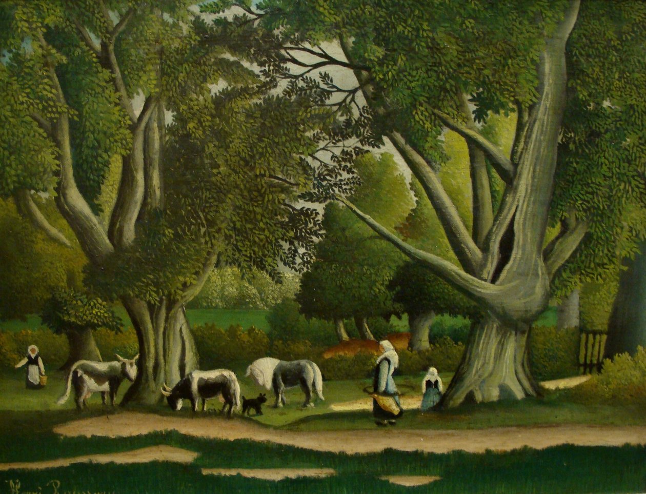 Landschaft mit Milchmädchen von Henri Rousseau
