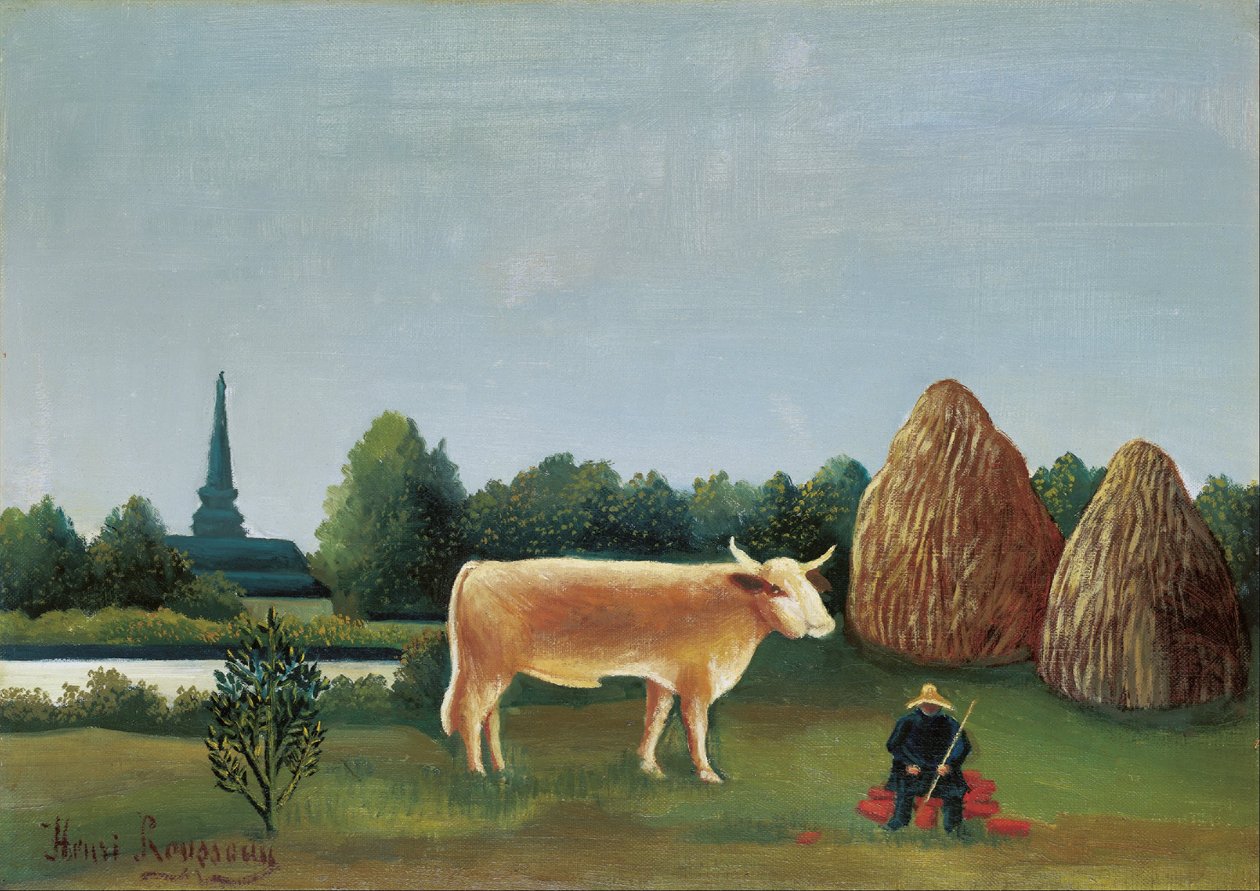 Szene in Bagneux am Stadtrand von Paris von Henri Rousseau