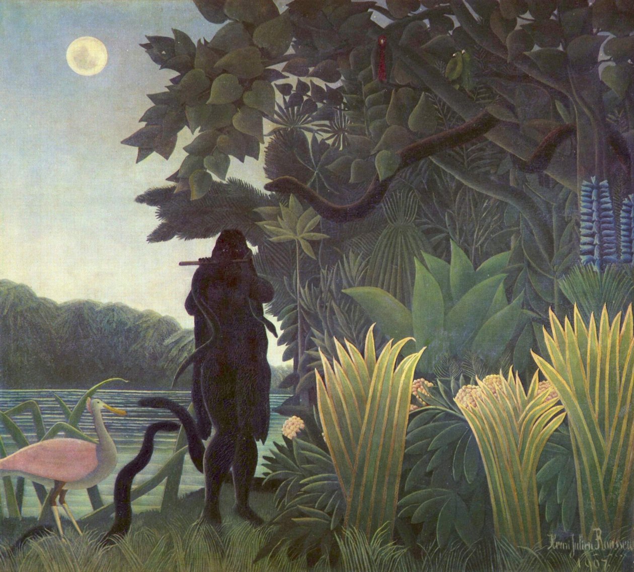 Schlangenbeschwörerin von Henri Rousseau