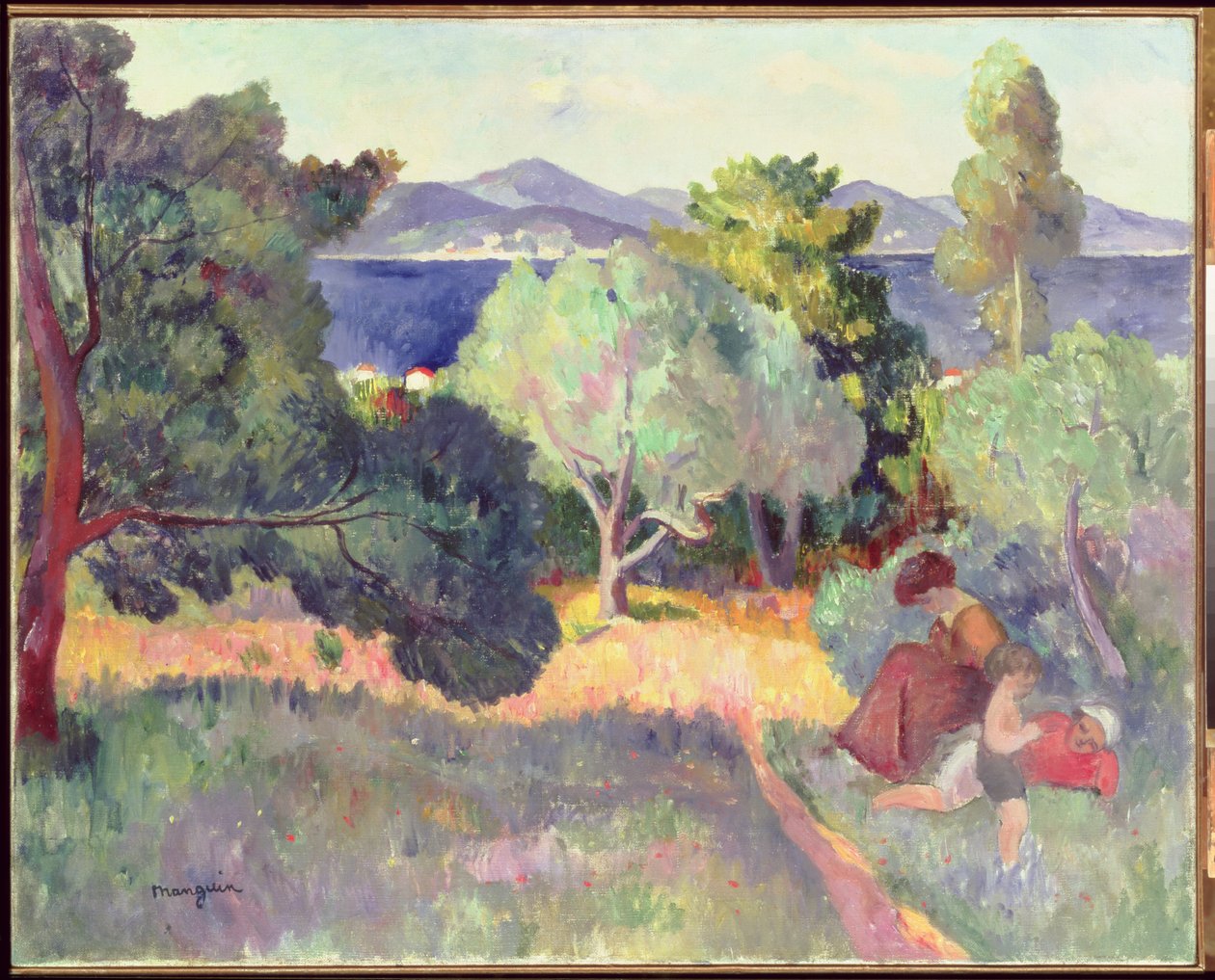 Pfad in Saint-Tropez von Henri Charles Manguin