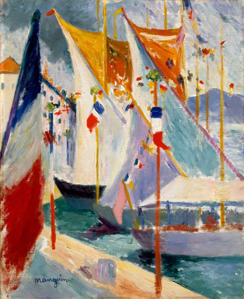 Hafen von Saint-Tropez von Henri Charles Manguin