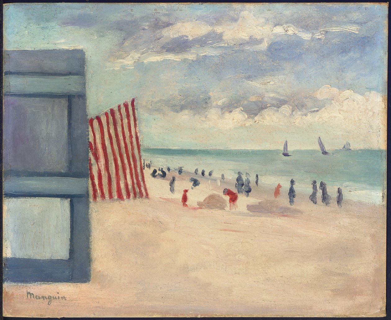 Der Strand von Touquet von Henri Charles Manguin
