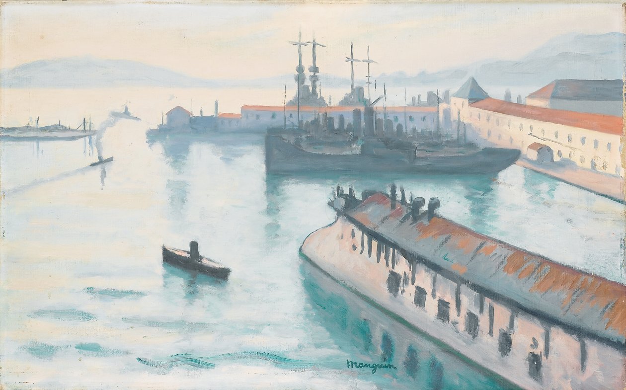 Das Depeschenboot von Henri Charles Manguin