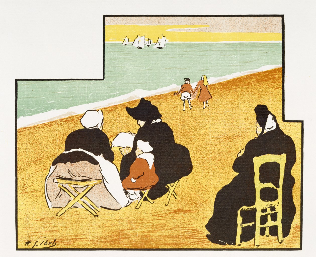 Programm für die Produktion von Mirage im Théâtre Libre, 1893 von Henri Gabriel Ibels