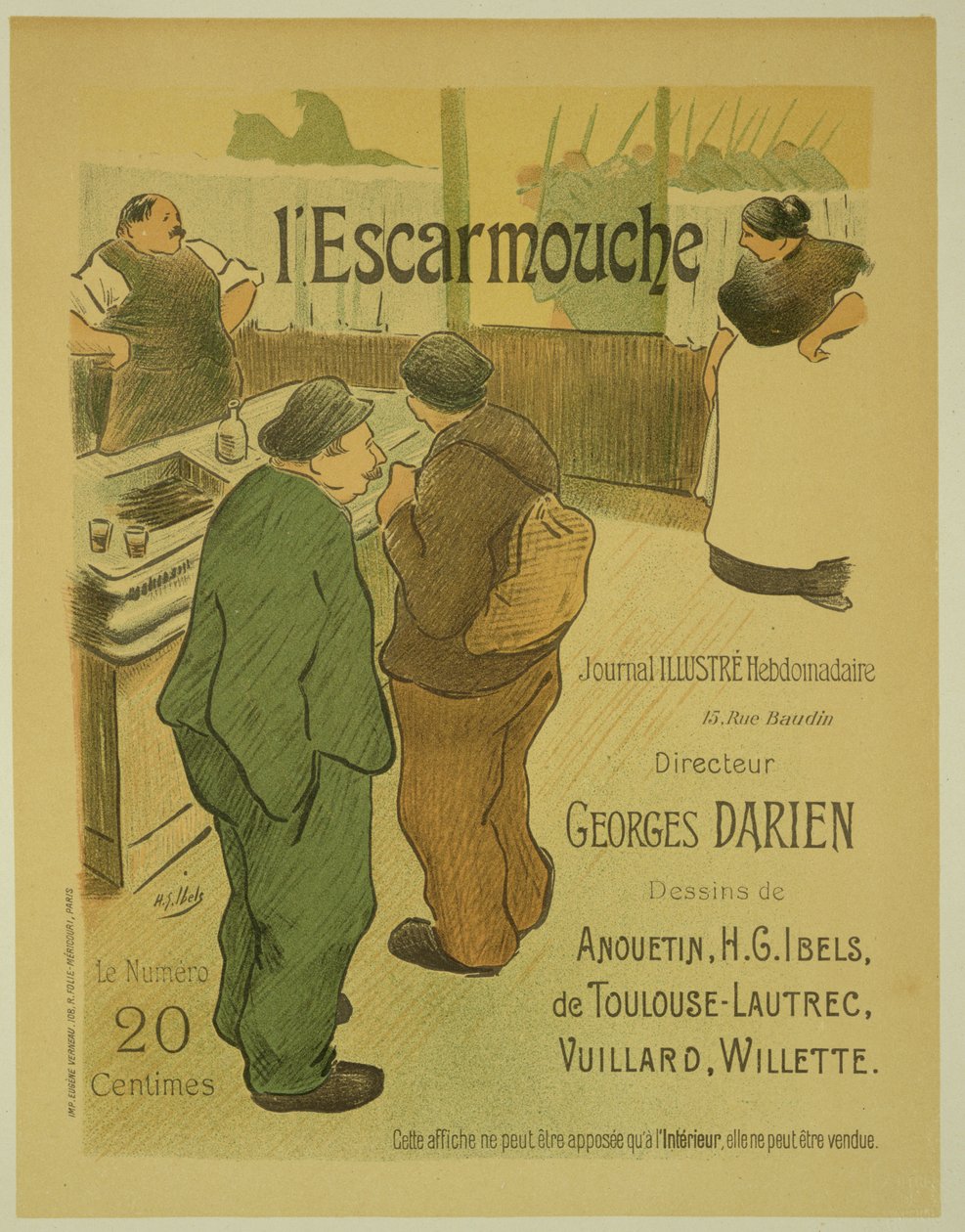 Reproduktion eines Plakats zur Werbung für 