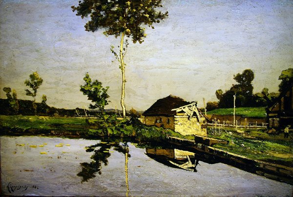 Landschaft bei Saint-Prive (Yonne) von Henri Joseph Harpignies
