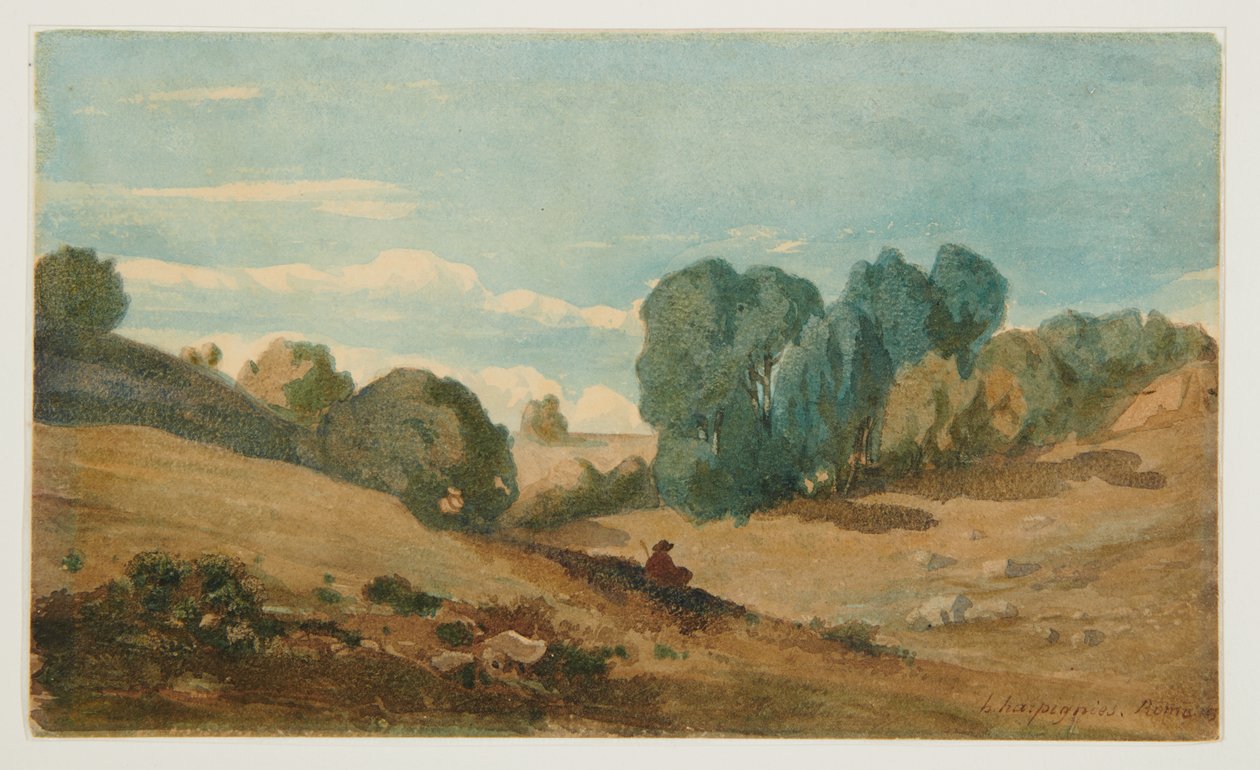 Ansicht in der Nähe von Rom von Henri Joseph Harpignies