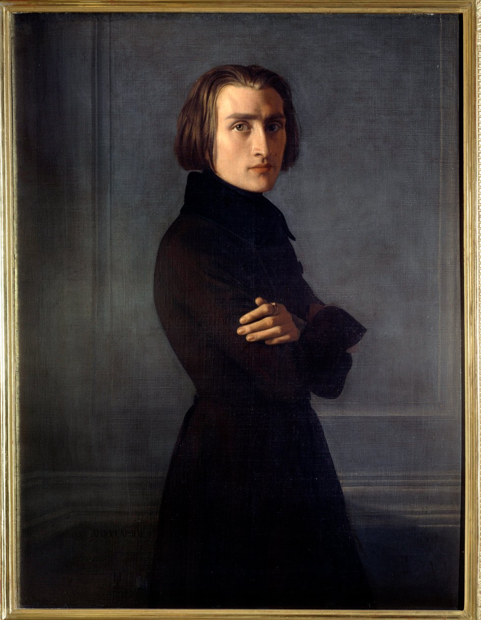 Porträt von Franz Liszt von Henri (1814 82) Lehmann