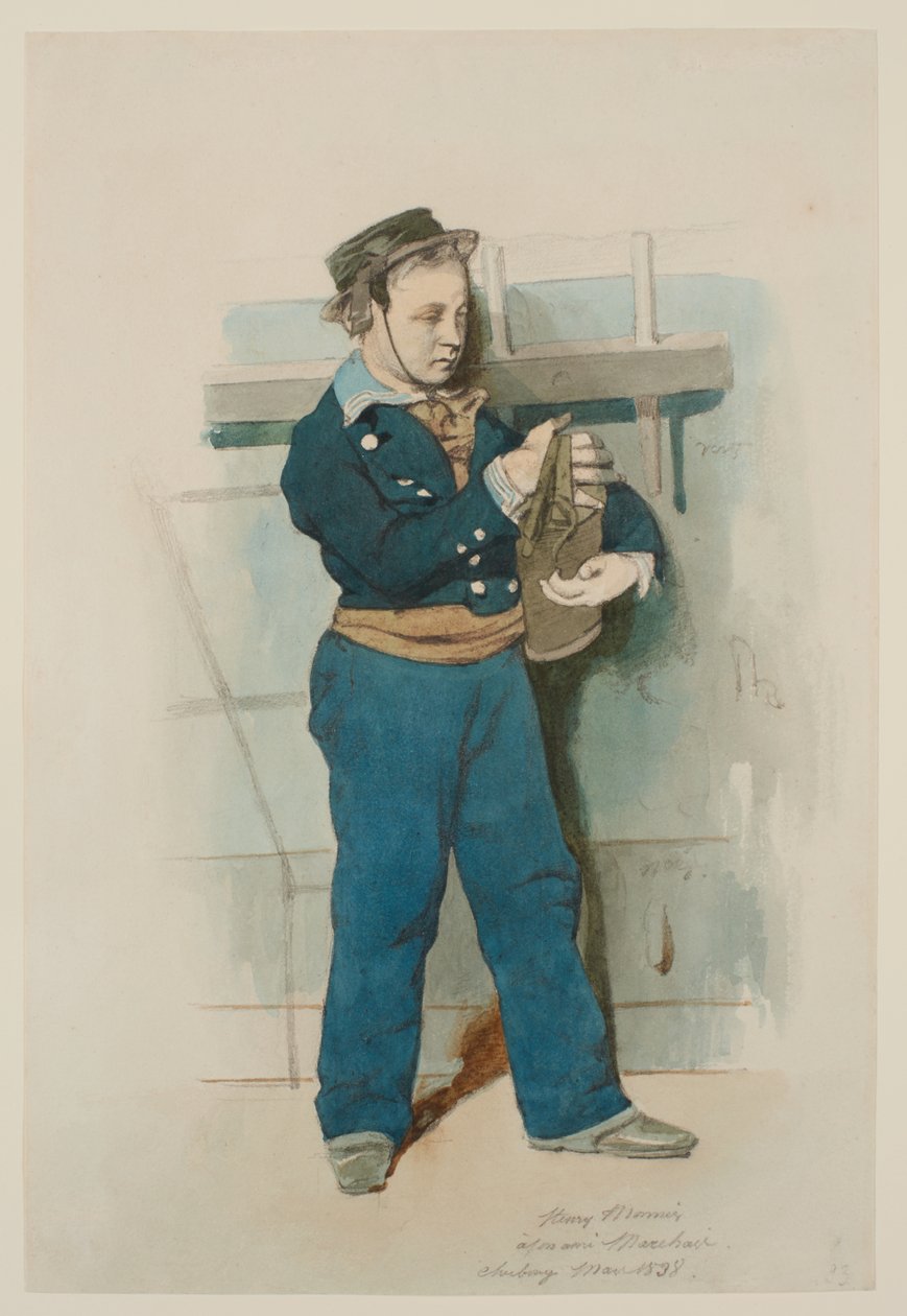 Junger Seekadett von Henri Bonaventure Monnier