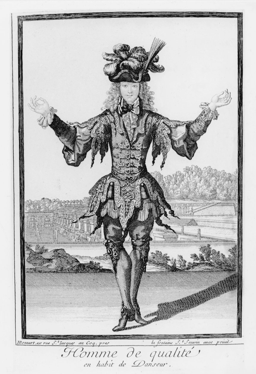 Mann von Qualität, als Tänzer verkleidet von Henri Bonnart