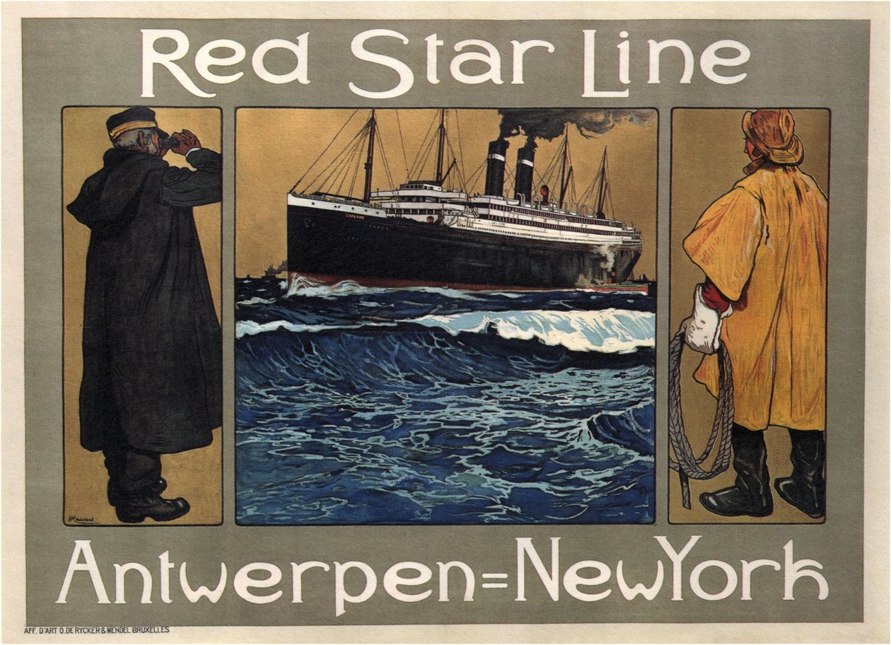 Red Star Line, 1908 von Henri Cassiers