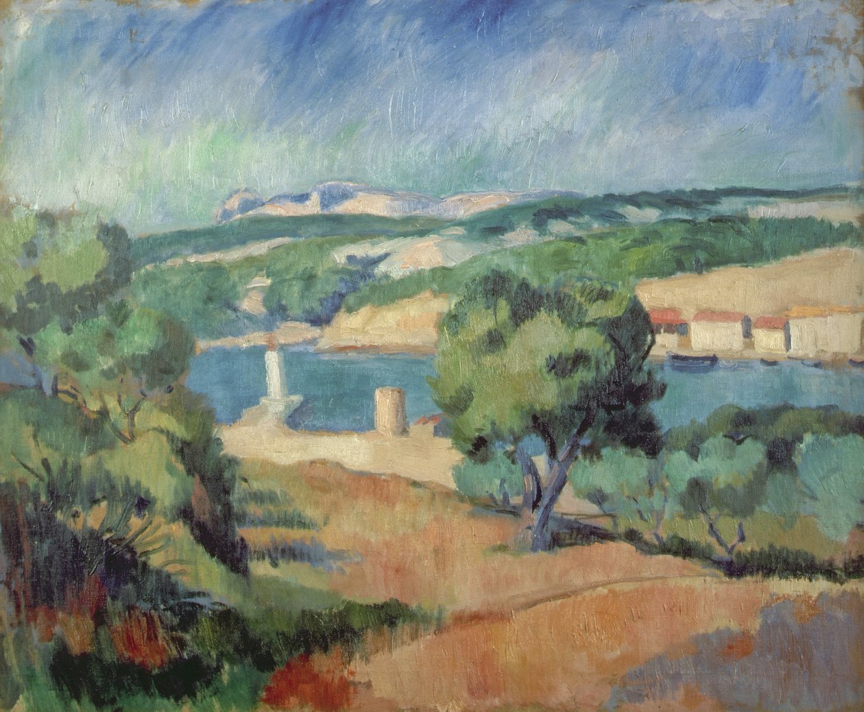 In der Nähe von St. Tropez von Henri Charles (after) Manguin