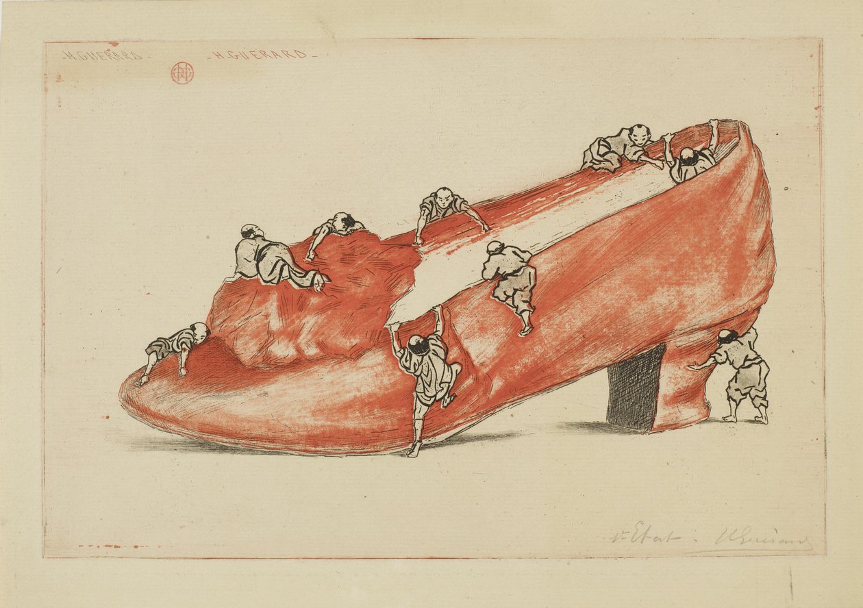 Der Angriff des Schuhs von Henri Charles Guérard