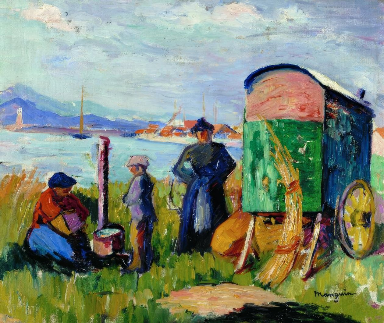 Der Zigeunerwagen von Henri Charles Manguin