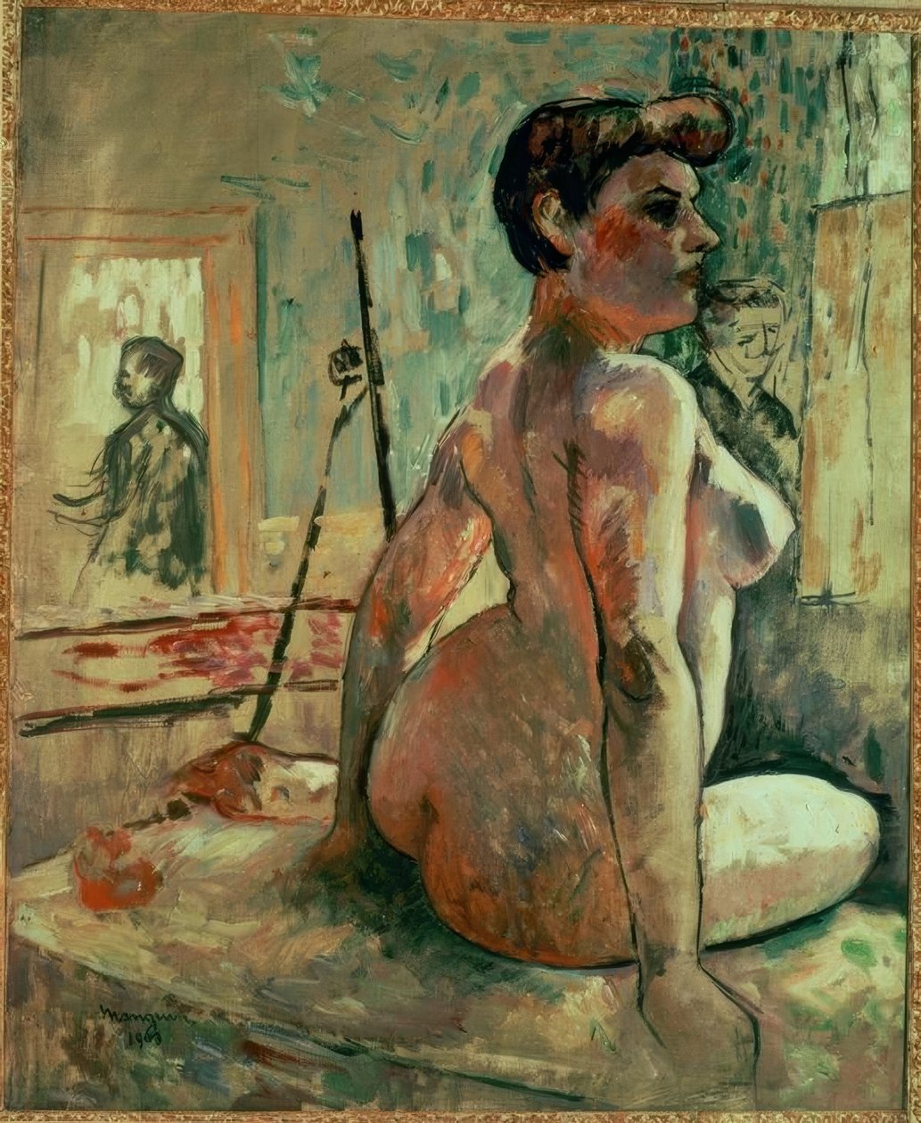 Frauenakt im Atelier von Henri Charles Manguin