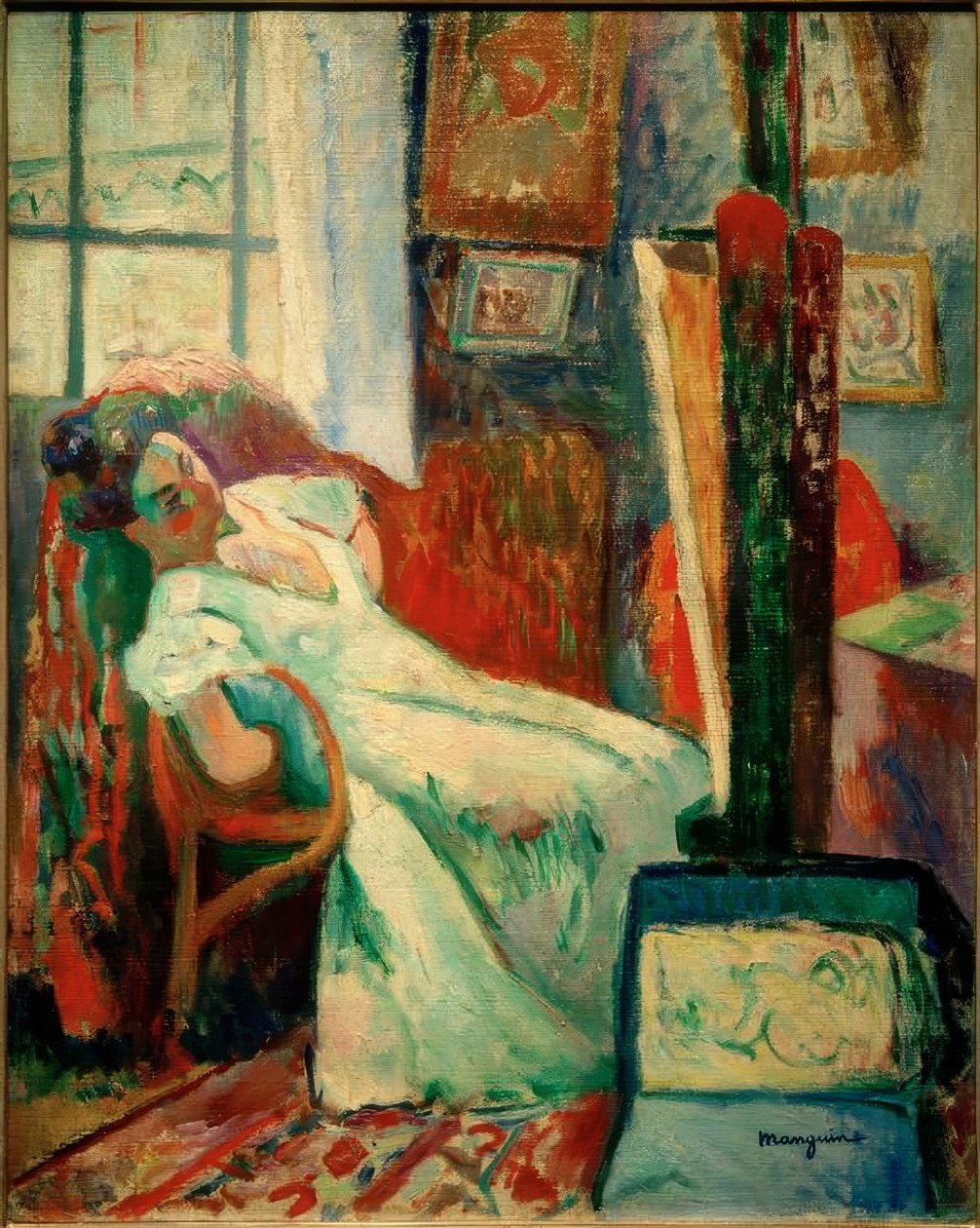 Die Ruhe des Modells (Jeanne) von Henri Charles Manguin