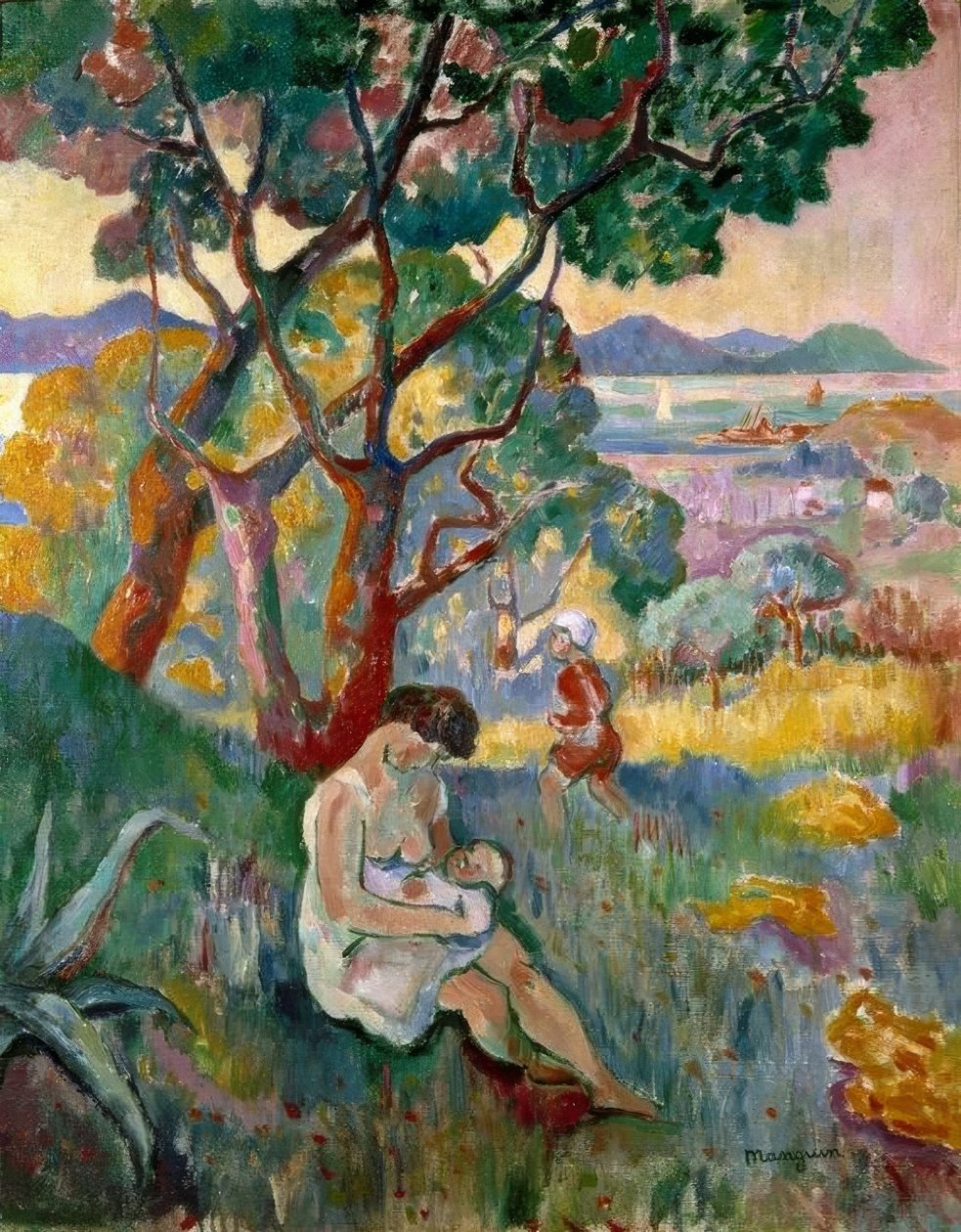 Saint-Tropez, Blick von der Villa Demièrie von Henri Charles Manguin