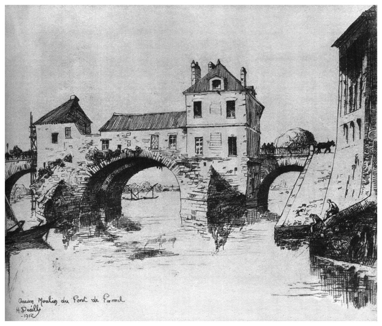 Ancien Moulin, ca. 1840-1880 von Henri Deville