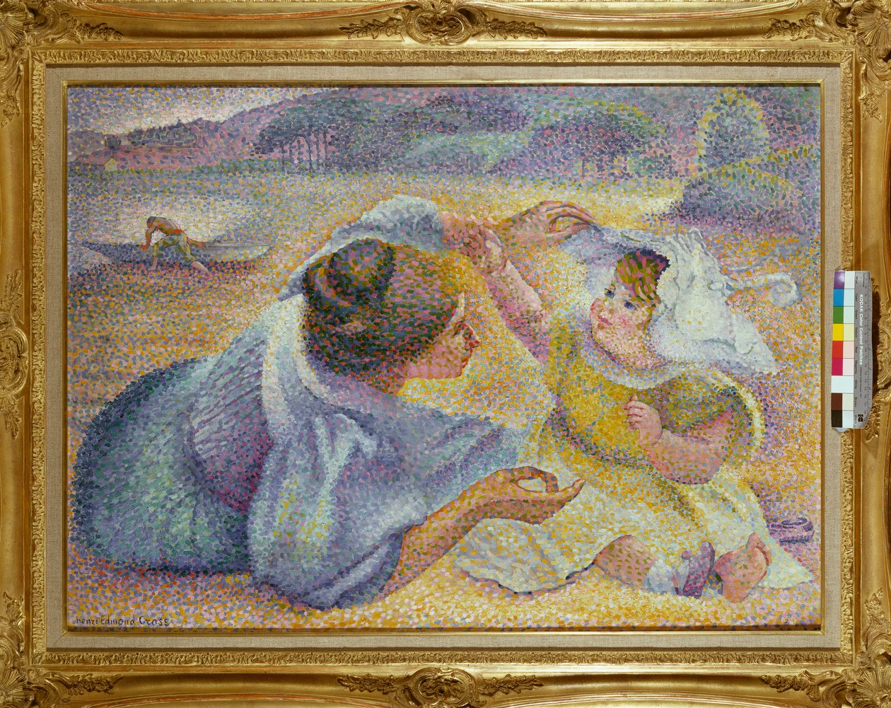 Mutter spielt mit ihrem Kind, um 1897 von Henri Edmond Cross