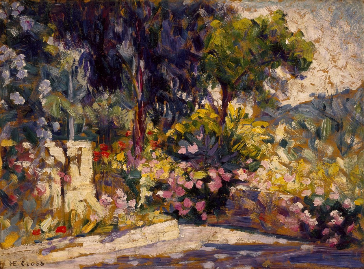 Die blumige Terrasse von Henri Edmond Cross