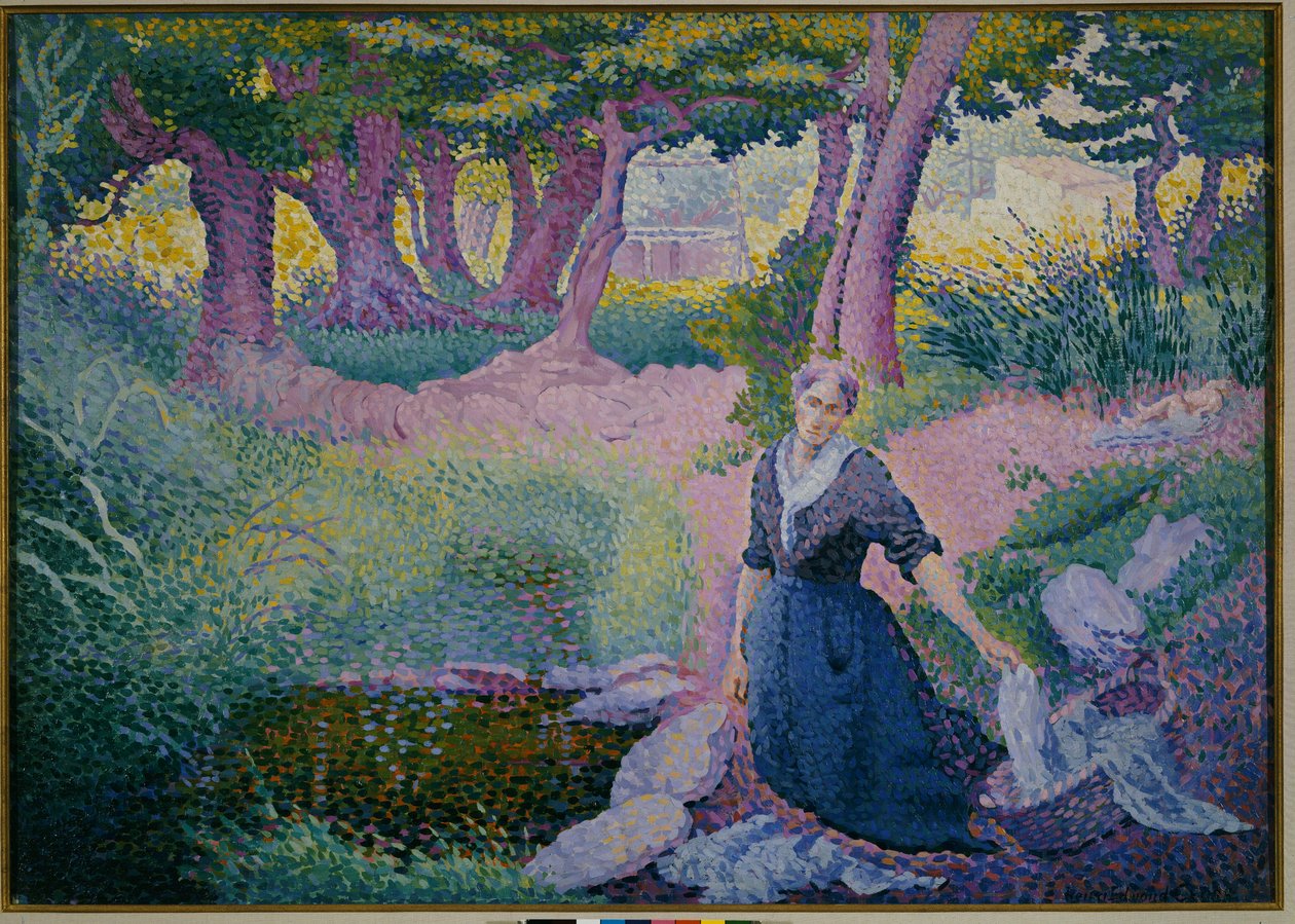 Die Wäscherin, 1895-96 von Henri Edmond Cross