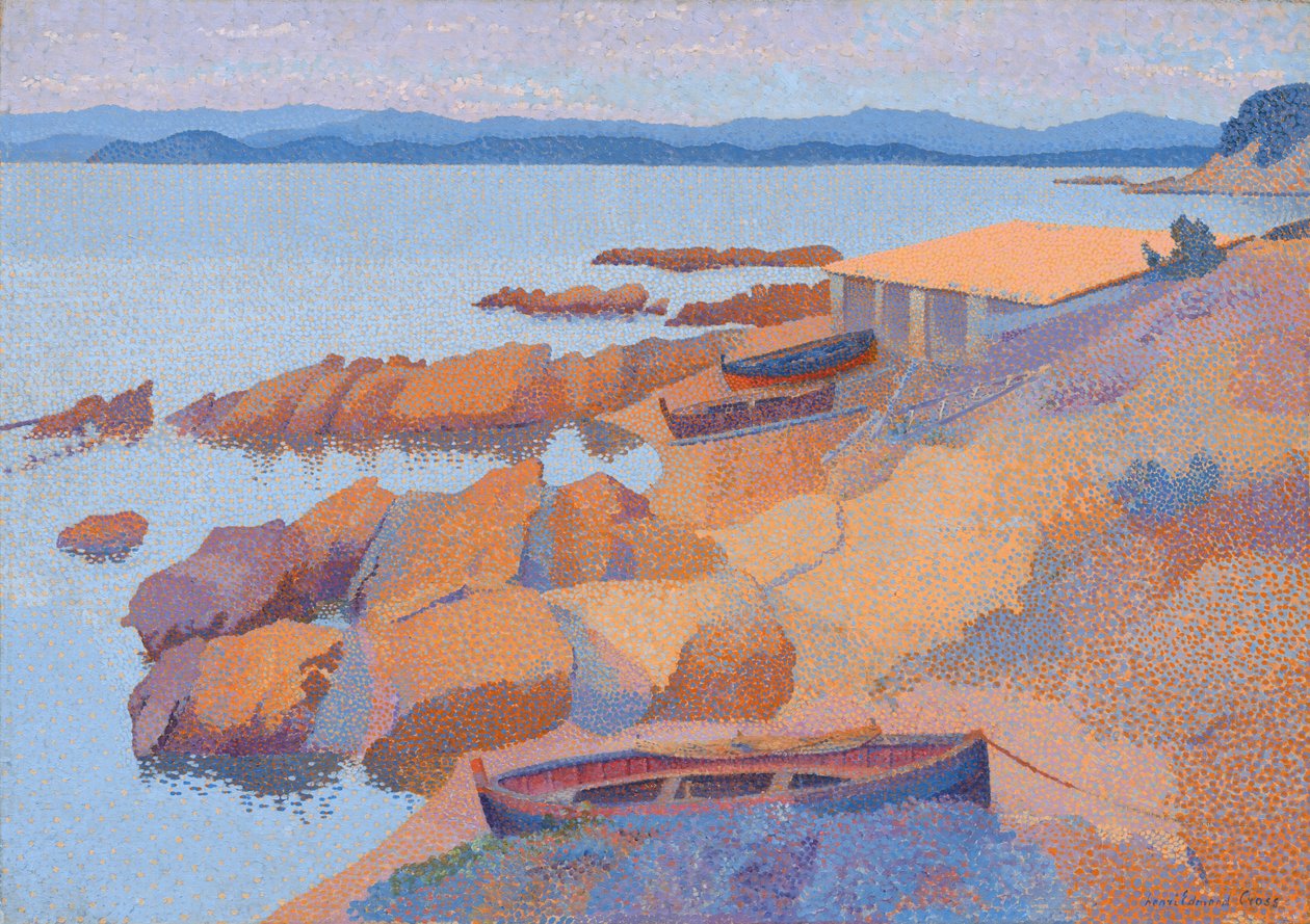 Blick auf die Küste bei Antibes von Henri Edmond Cross