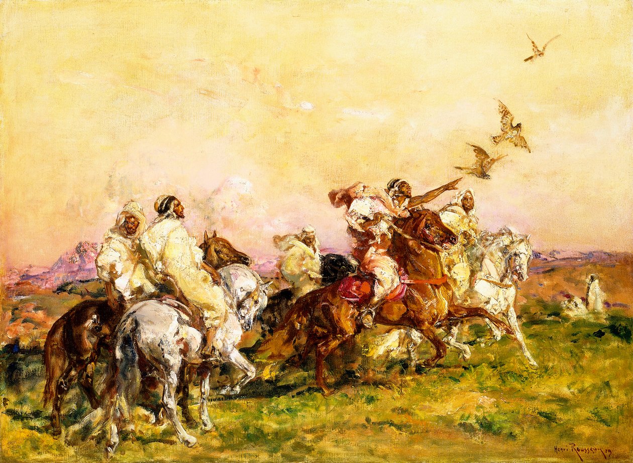 Die Falkenjagdgesellschaft von Henri Emilien Rousseau