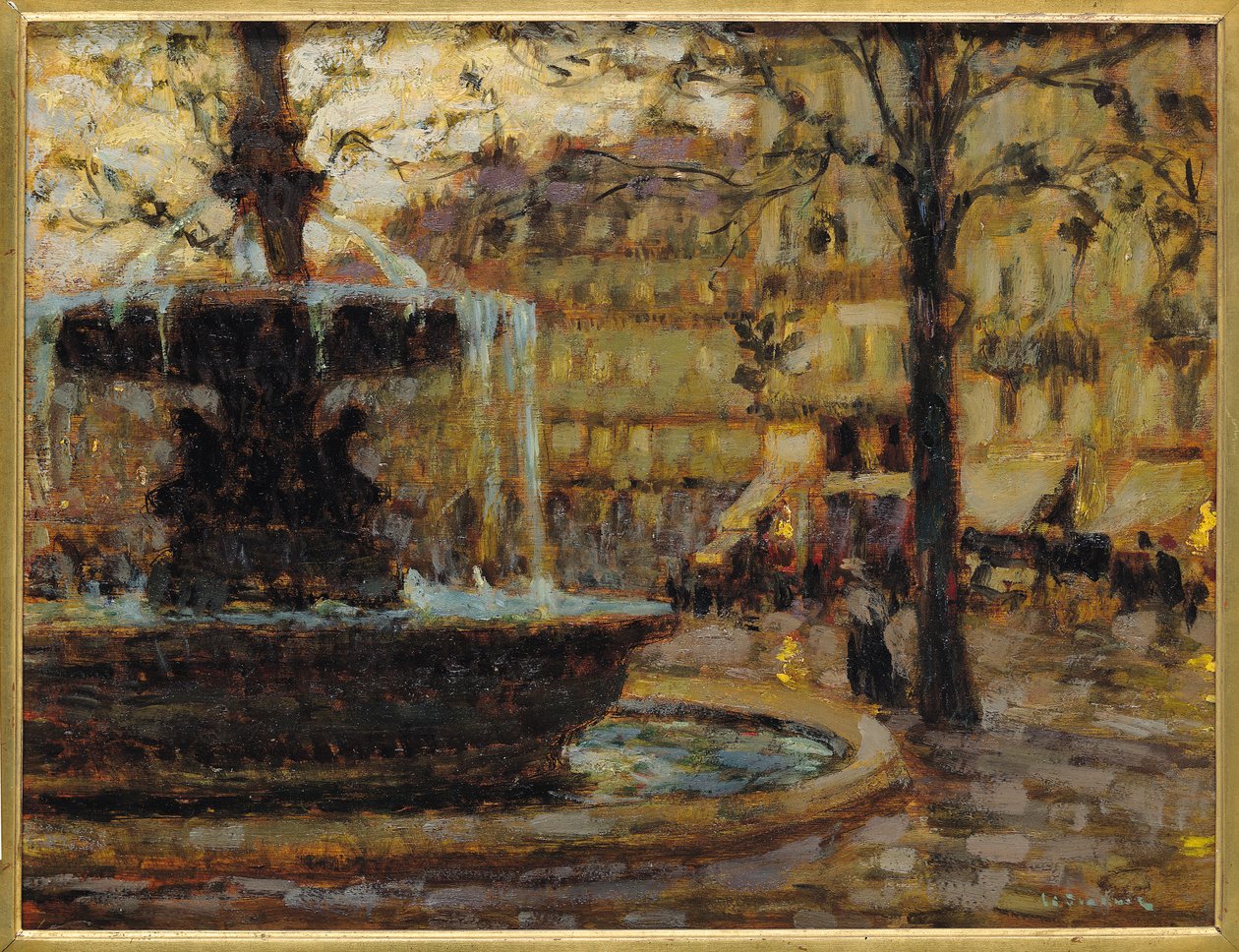 Der Brunnen, Paris, 1904 von Henri Eugene Augustin Le Sidaner