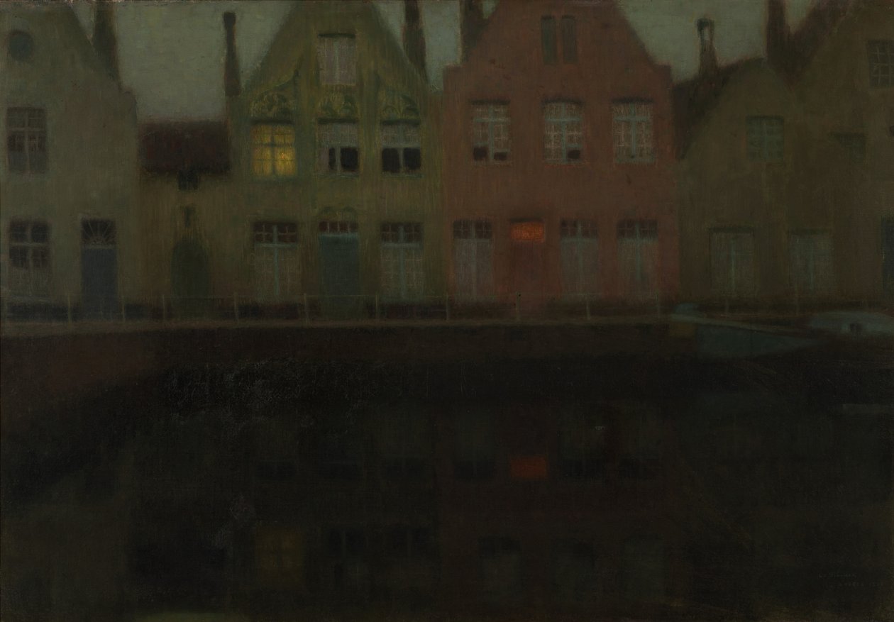 Der Kai von Henri Eugene Augustin Le Sidaner