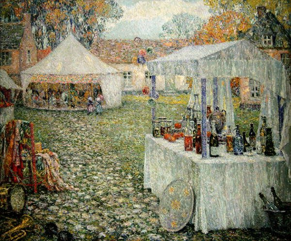 Die Zelte, Gerberoy von Henri Eugene Augustin Le Sidaner