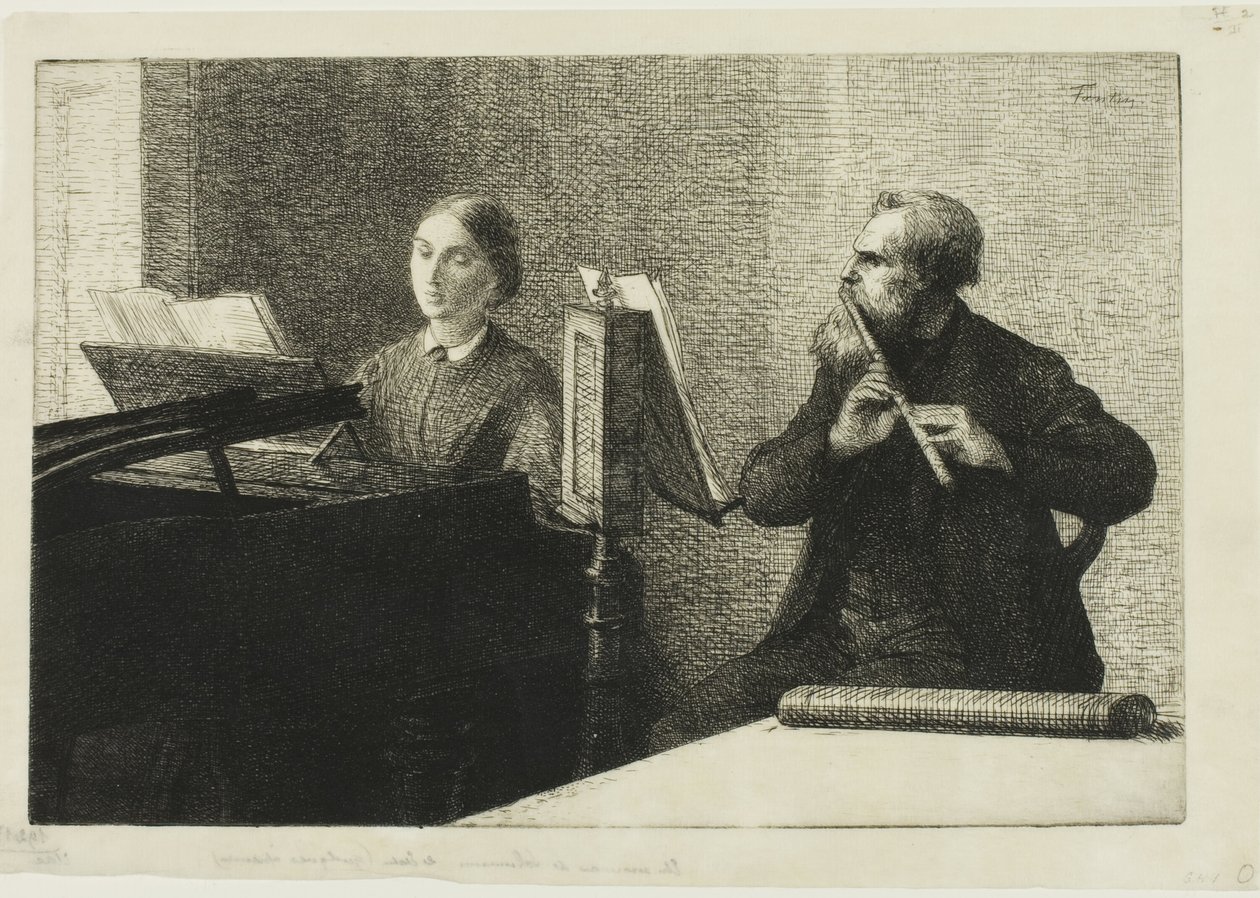 Ein Stück von Schumann von Ignace Henri Jean Fantin Latour