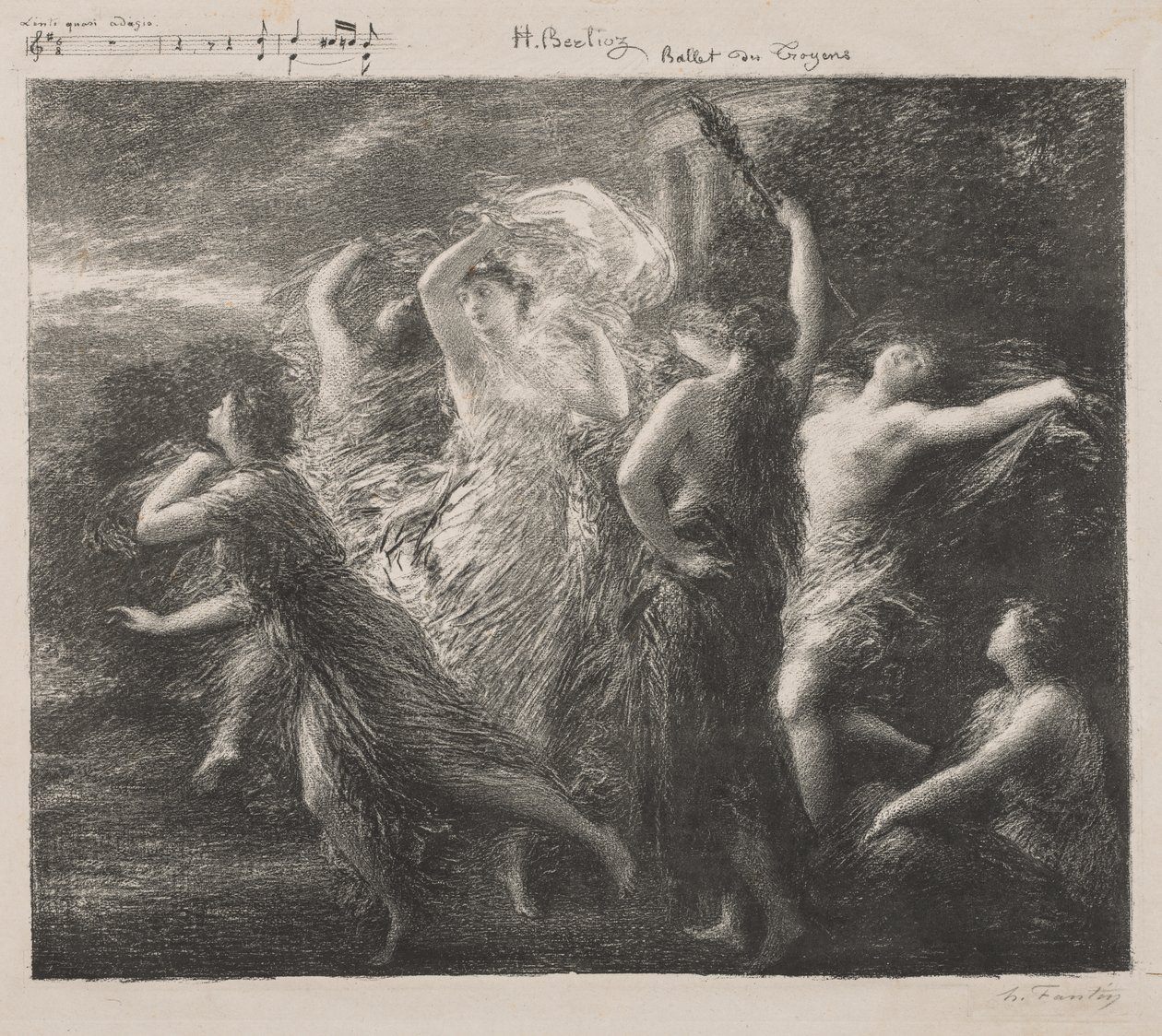 Ballett des Troyons von Ignace Henri Jean Fantin Latour