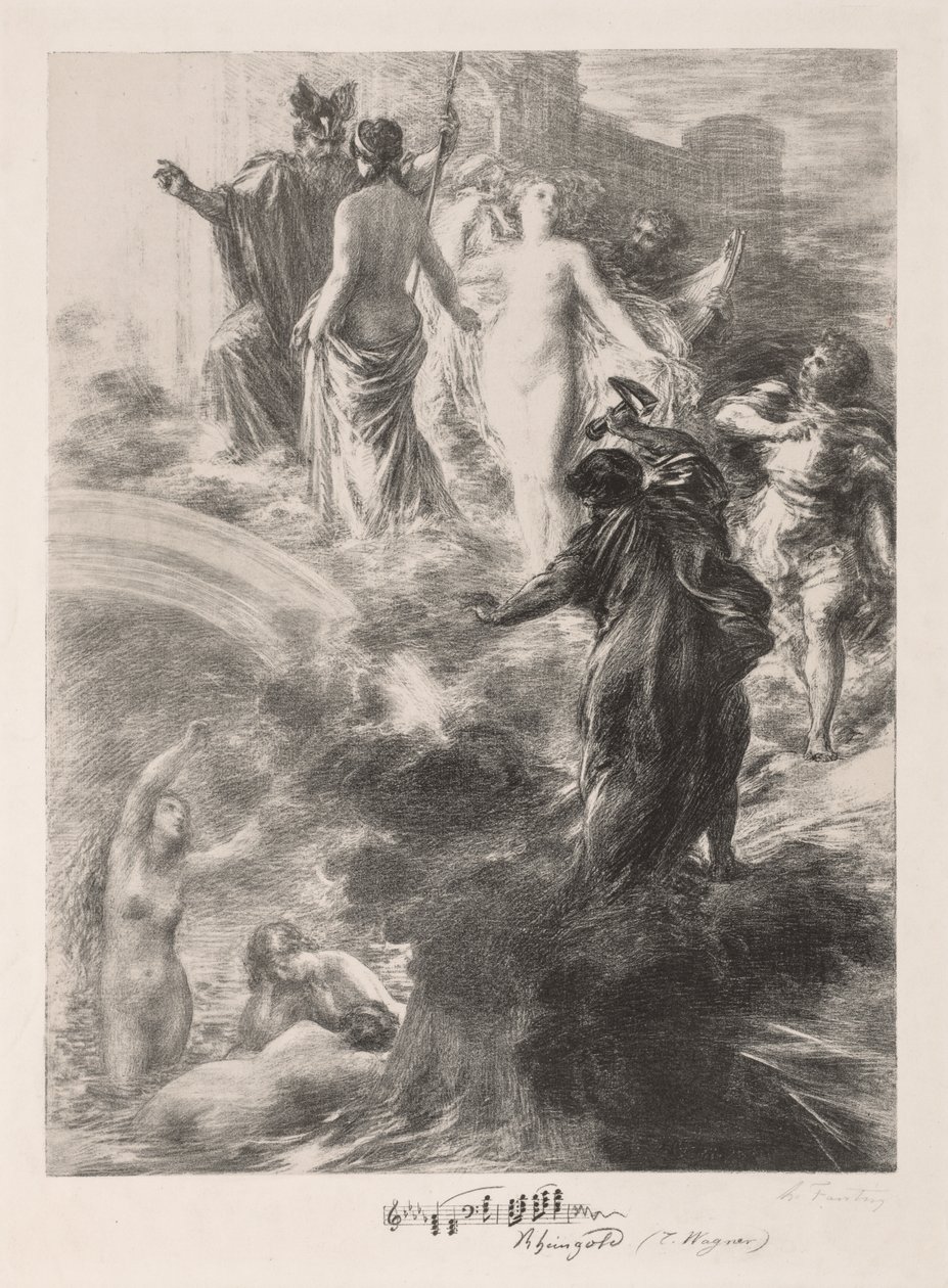 Finale des Rheingold von Ignace Henri Jean Fantin Latour