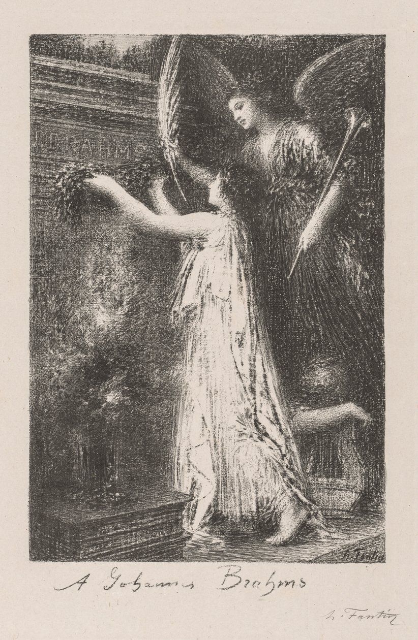 An Johannes Brahms von Ignace Henri Jean Fantin Latour