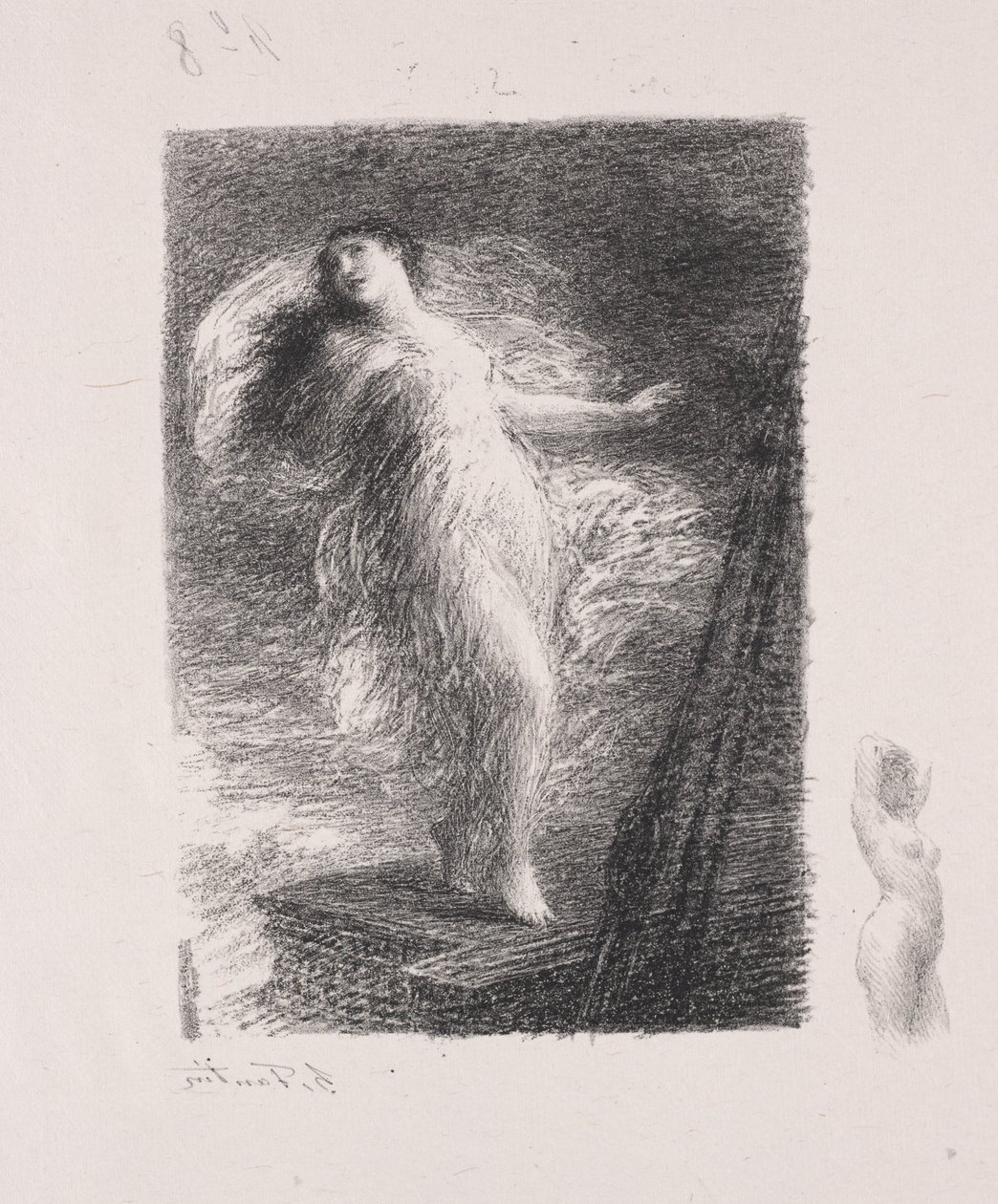 Die junge Tarentin von Ignace Henri Jean Fantin Latour