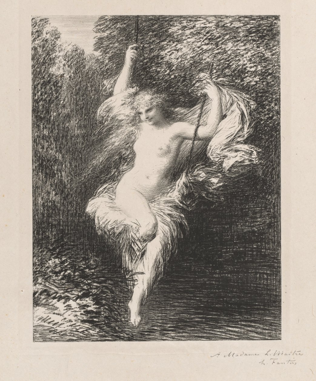 Sarah die Badende von Ignace Henri Jean Fantin Latour