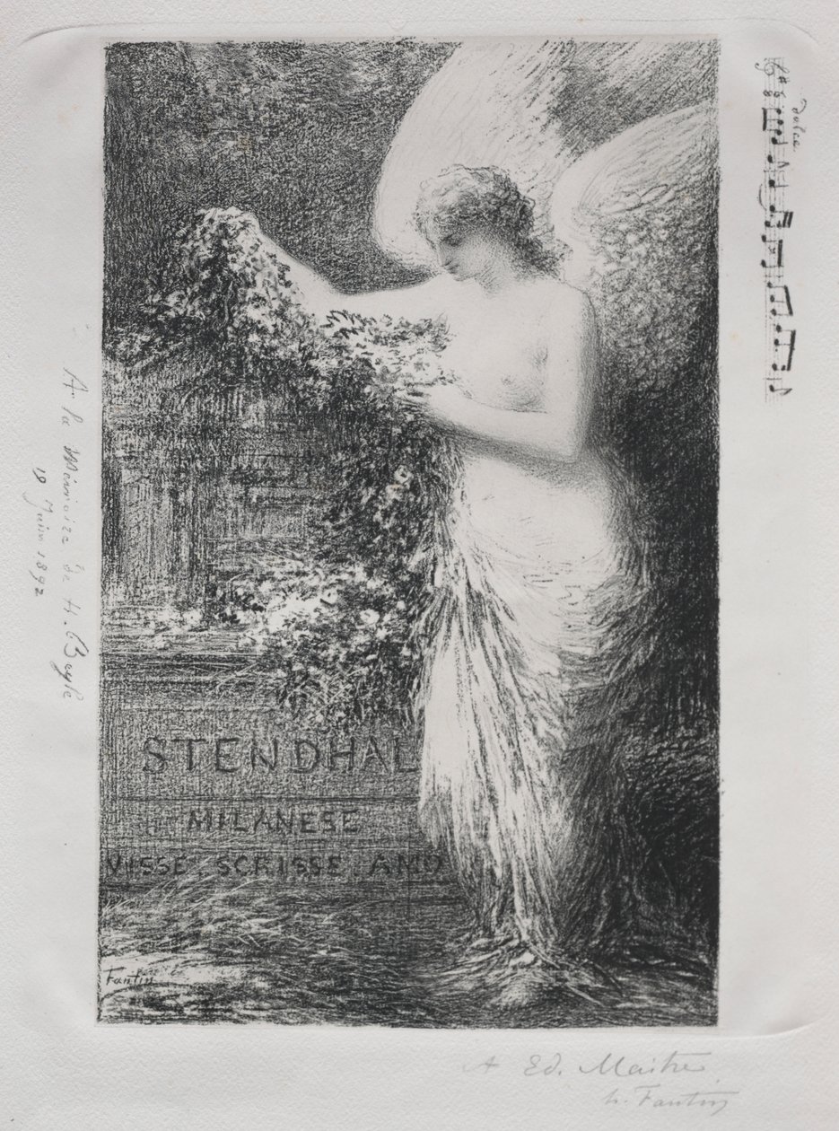 An Stendhal von Ignace Henri Jean Fantin Latour