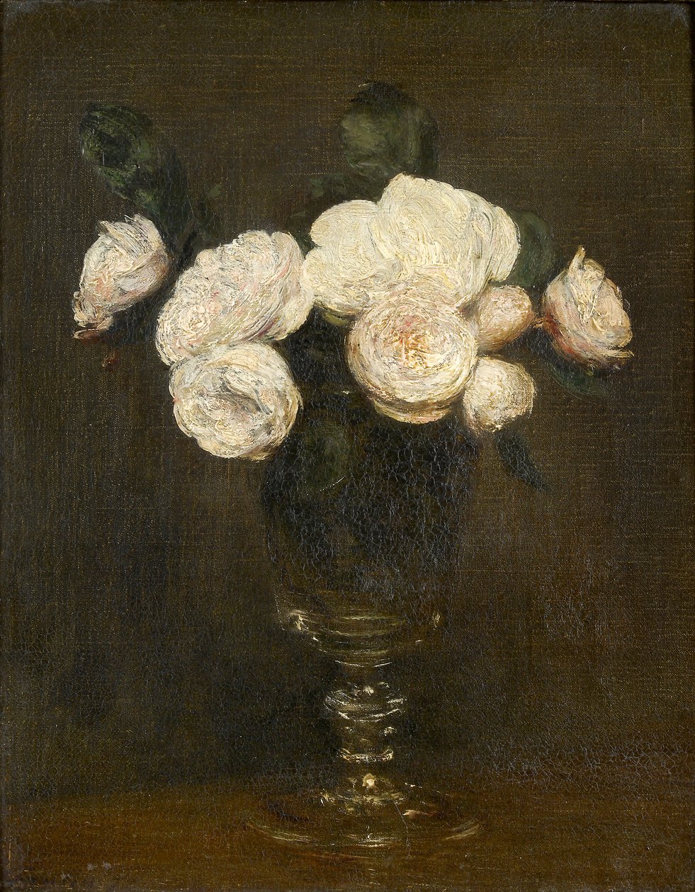 Stillleben: Malmaison-Rosen, 1872 von Ignace Henri Jean Fantin Latour