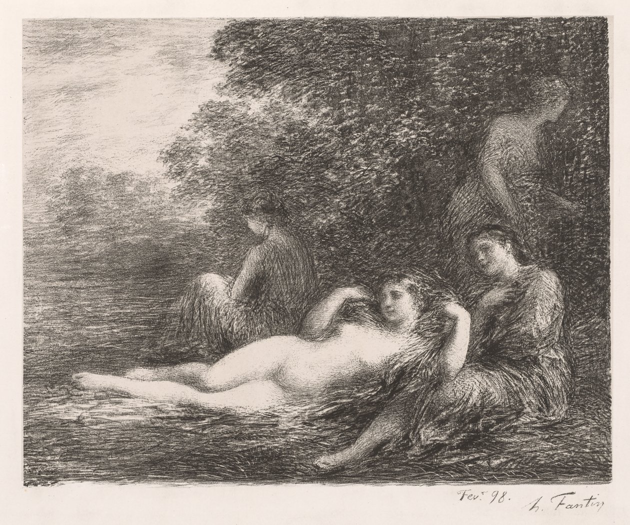 Die Badenden von Ignace Henri Jean Fantin Latour