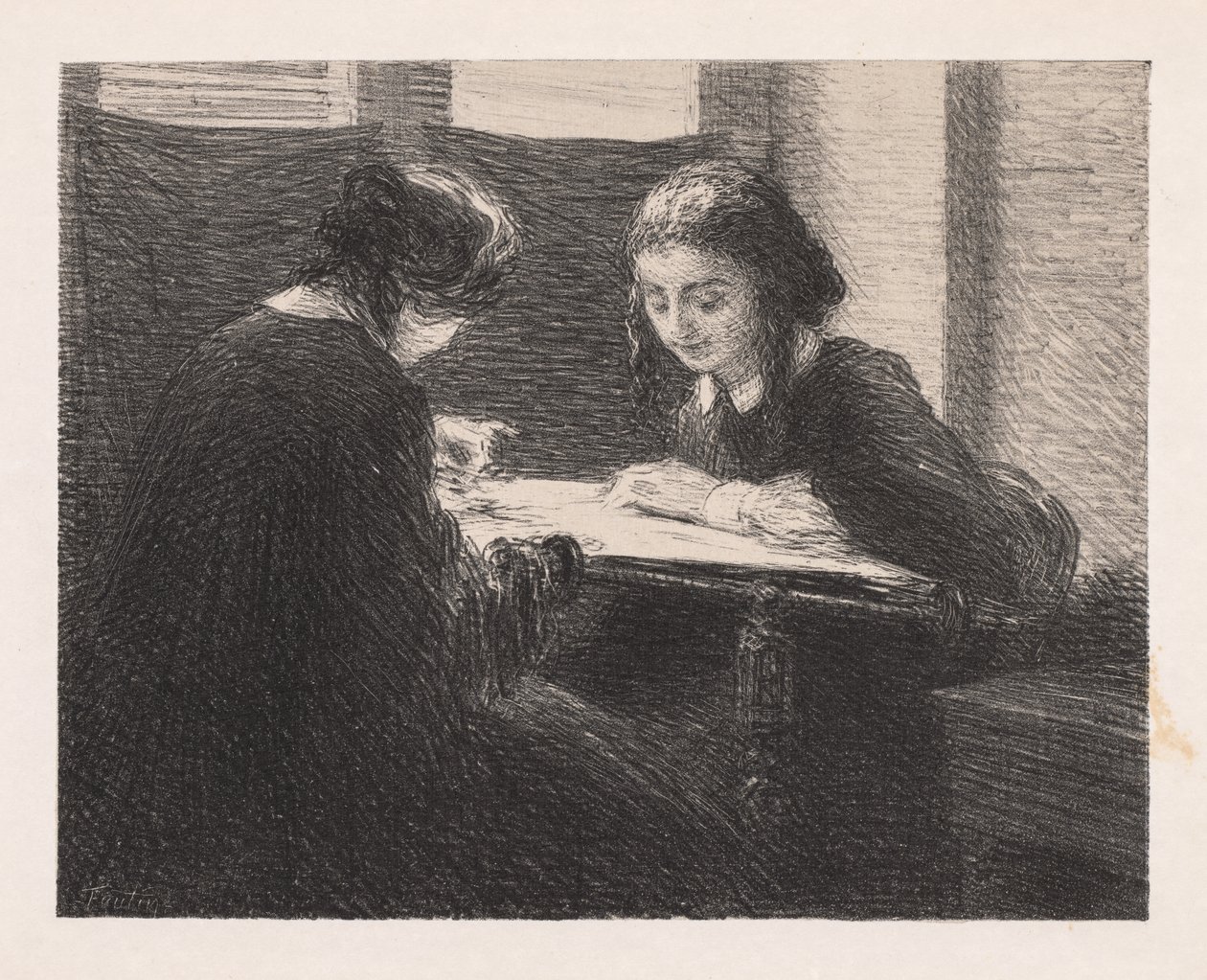 Die Stickerinnen von Ignace Henri Jean Fantin Latour