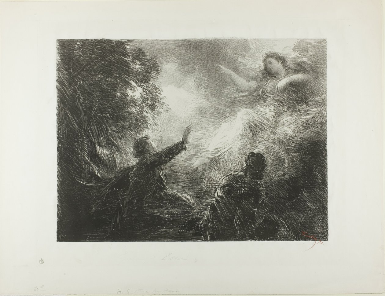 Die Fee der Alpen von Ignace Henri Jean Fantin Latour