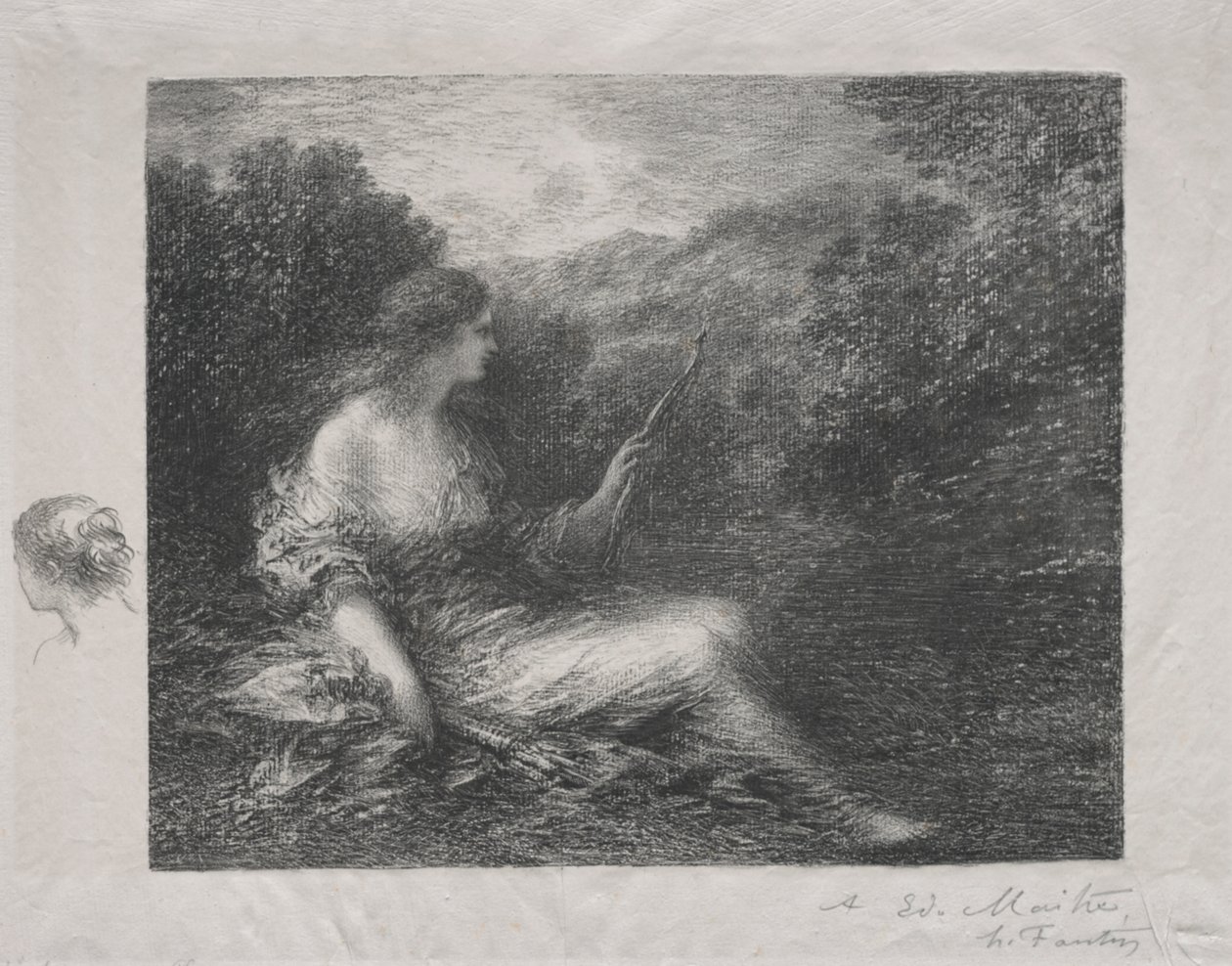 Die Jägerin von Ignace Henri Jean Fantin Latour