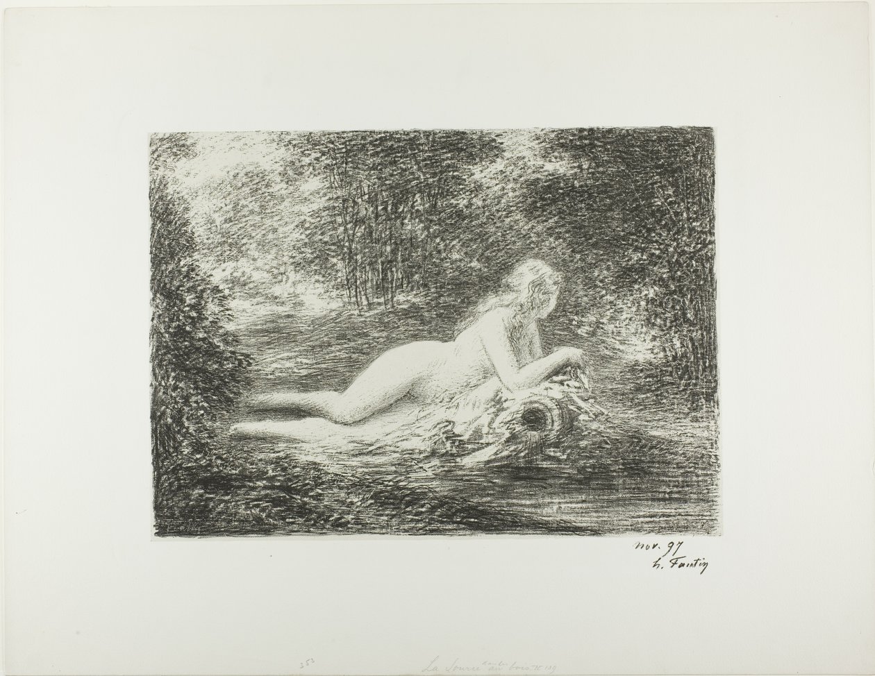 Der Frühling im Wald von Ignace Henri Jean Fantin Latour