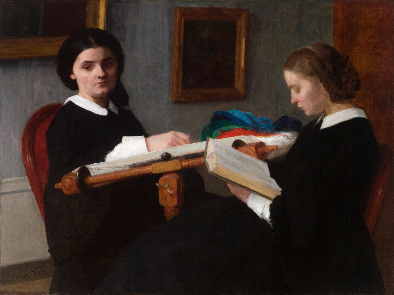 Die zwei Schwestern von Ignace Henri Jean Fantin Latour