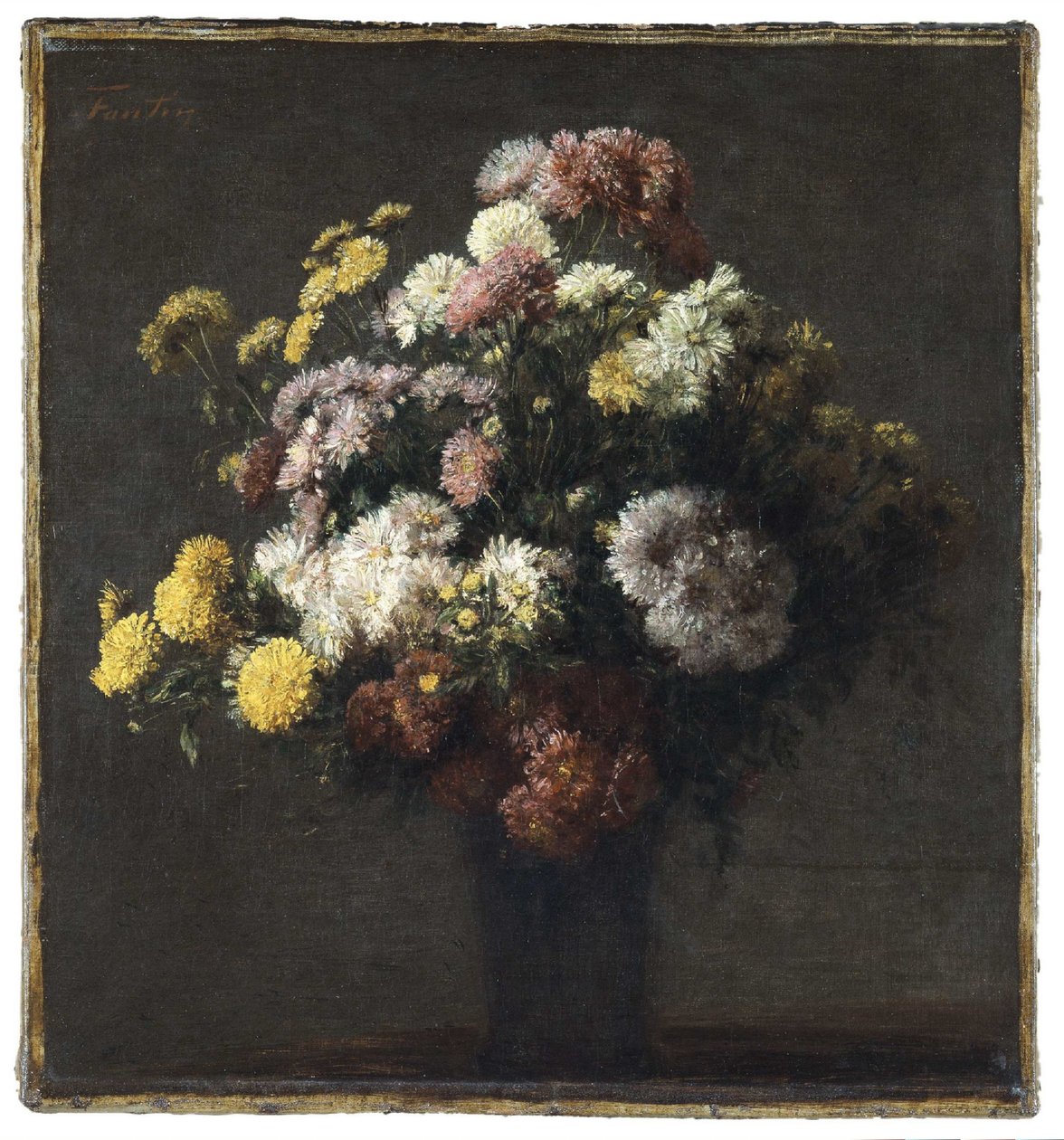 Vase mit Chrysanthemen von Henri Fantin Latour