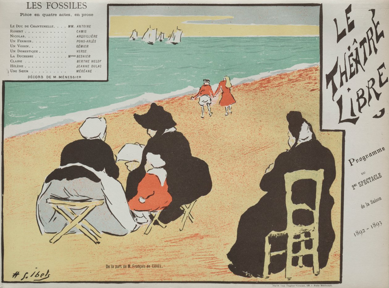Les Fossiles (Programm vom Théâtre Libre) von Henri Gabriel Ibels
